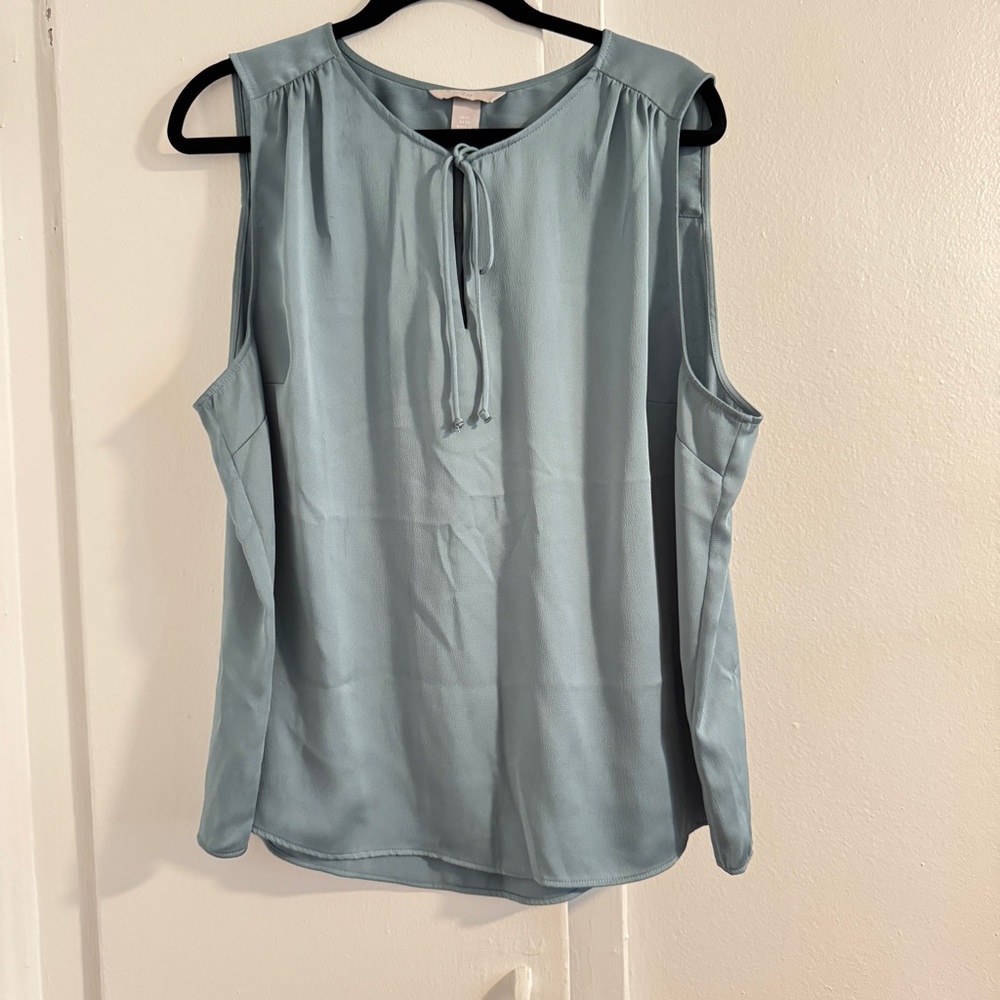 Women's Blue Sleeveless Top